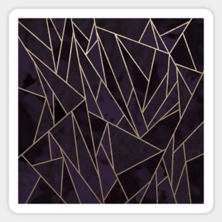 Shattered Deep Amethyst - Purple Mosaic Pattern Sticker